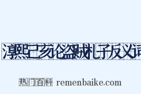 淳熙己亥论盗贼札子反义词是什么意思的图片